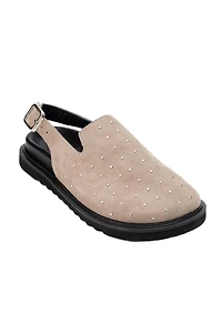 Forever & Always Shoes Women's Our Leather Studded Clogs