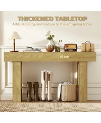 Homcom 42 Inch Console Table, Narrow Sofa Table Behind the Couch,