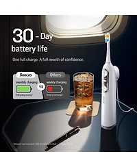 Soocas Neos Ii Electric Toothbrush with Water Flosser, Sonic Electric Toothbrush for Adults, Cordless Water Flosser for Travel