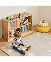 Gouun Montessori Bookshelf, 35.4 in Width Toy Storage Organizer, 2