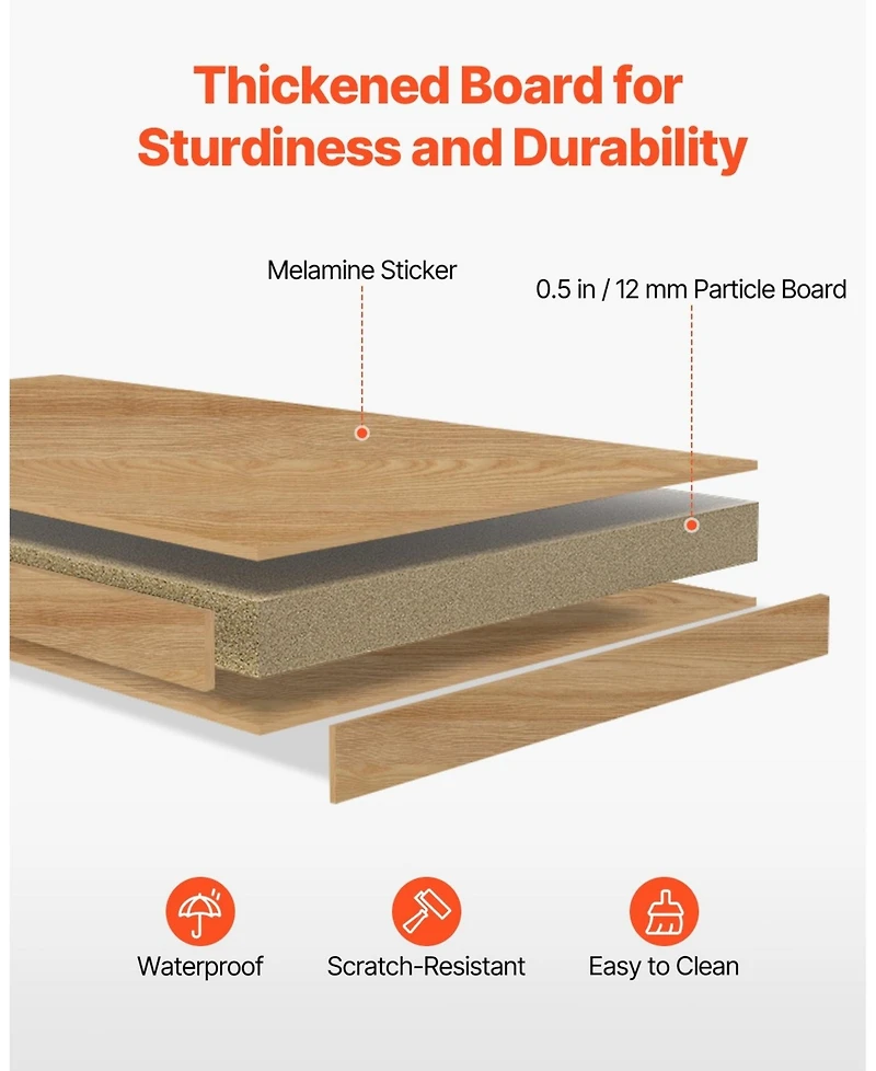 Gouun 2-Tier Desktop Bookshelf Organizer with Anti-Slip Pads, 37.4" x 12.6" x 35.4"