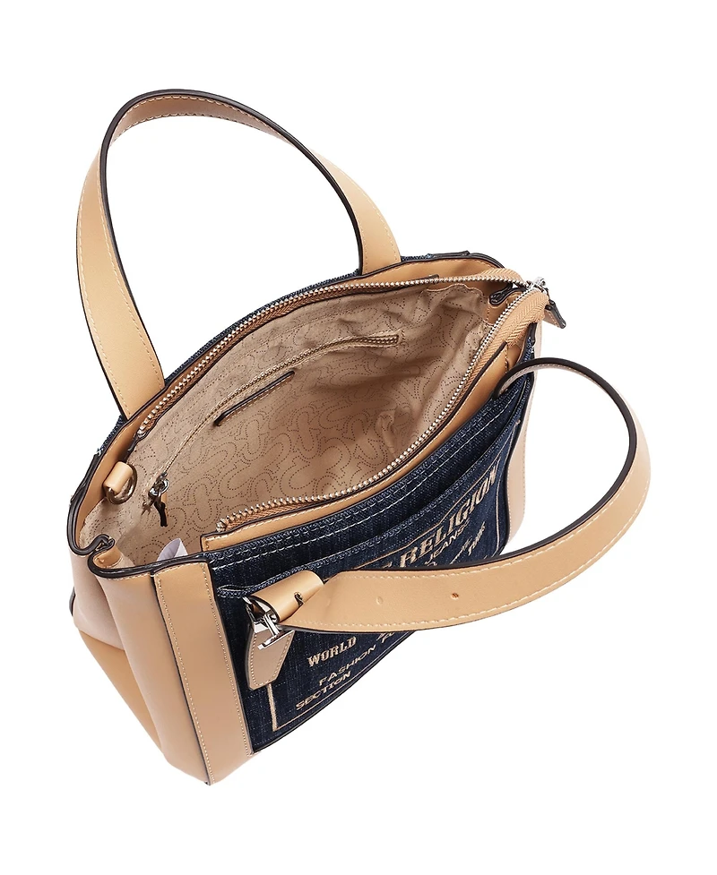 True Religion Arvin Buddha Motif Crossbody Tote