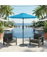 Mondawe 7.5 Ft Market Patio Umbrella with Crank & 45degree(s) Tilt (No Base)