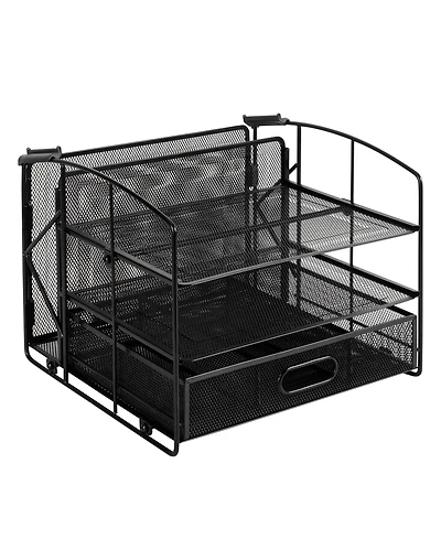 Gnuadz Desktop Organizer 3 Trays Drawer File Holder