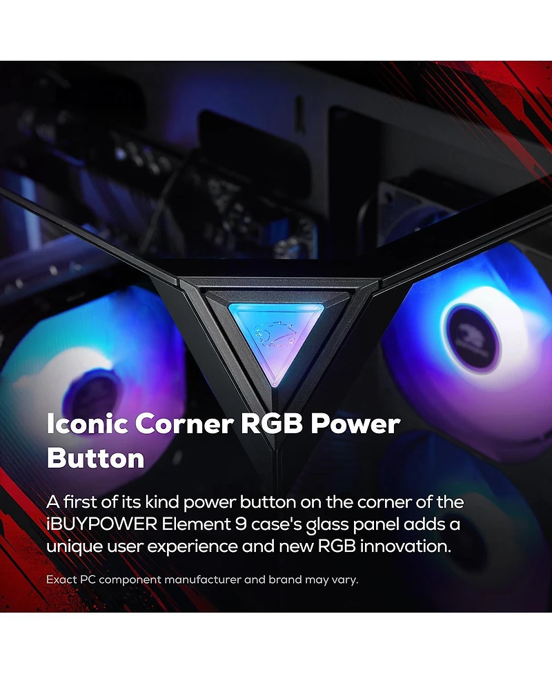 iBUYPOWER Element EBI7N56T02 Gaming Desktop Computer, Intel Core Ultra 7 265F 2.4GHz, 32GB Ram, 1TB Ssd, Nvidia GeForce Rtx 5060 Ti 8GB, Windows 11