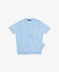 Xray Boys 4-18 Button-Up Short Sleeve Sweater Shirt