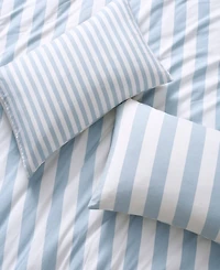Dkny Reversible Stripe Vintage Washed Cotton 3-Pc. Duvet Set