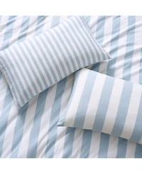 Dkny Reversible Stripe Vintage Washed Cotton 3-Pc. Duvet Set