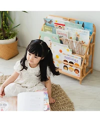 Momiji Elena Handcrafted Rattan Montessori Kids Bookshelf