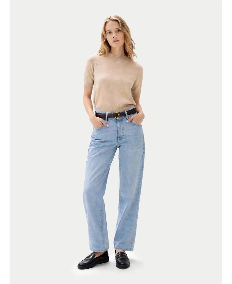 Gobi Cashmere Women's Elbow-Length Sleeve Sweater
