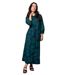 Celtic & Co. Women's Pleat Detail Shirt Dress