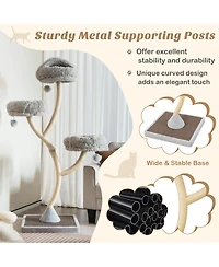 Cozito Cat Tree 70 in 4-Layer Tower with 3 Perches Dangling Balls