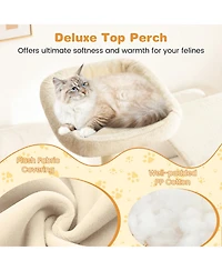 Cozito Cat Tree 63 inch Tall for Indoor Cats with Multi-Level Tower