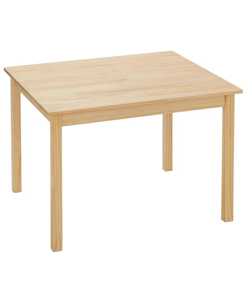 Sugift 5 pcs Kids Pine Wood Multicolor Table Chair Set