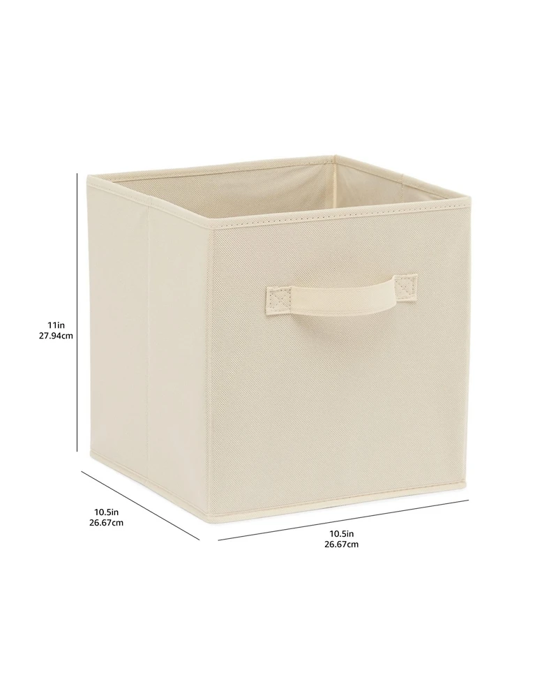 Gnuadz 6-pack Collapsible Fabric Storage Cubes Organizer With Handles Gift Basket