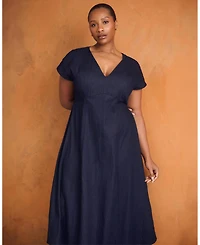 Estelle Abbie Denim Midi Dress