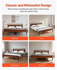 Gouun Platform Bed Frame with Storage and Noise Free Design