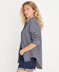 Good American Women's Cotton Seersucker Classic Shirt