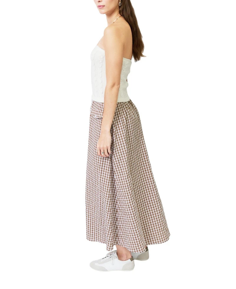 Central Park West Women's Laurel Cable Gingham Two for Dress