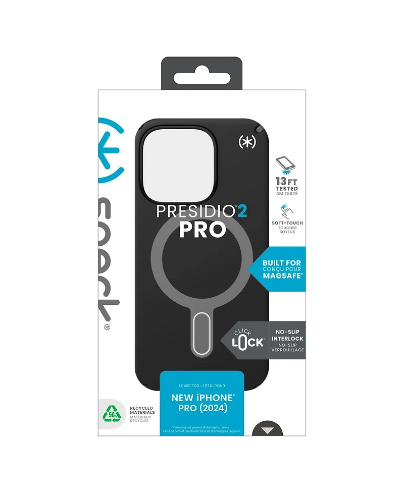 Speck Presidio2 Pro Case with ClickLock for Apple iPhone 16 Pro