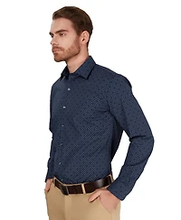 Alfani Men's Slim-Fit Geometric Print Dress Shirt, Macy's Exclusive