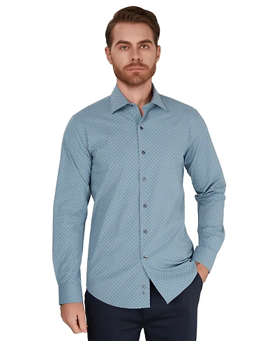 Alfani Men's Diamond Spot Slim-Fit Shirt, Macy's Exclusive