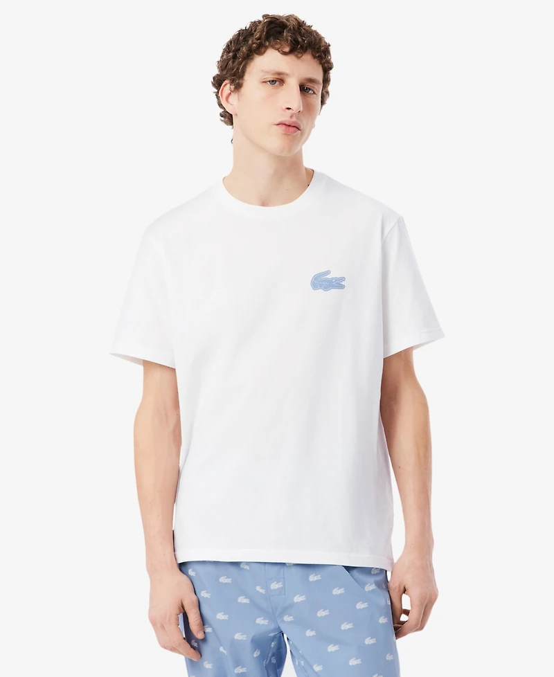 Lacoste Men's Short-Sleeve T-Shirt and Pajama Pants, 2-Piece Set