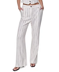Dkny Women's Heavy Top Stitch Striped Pants