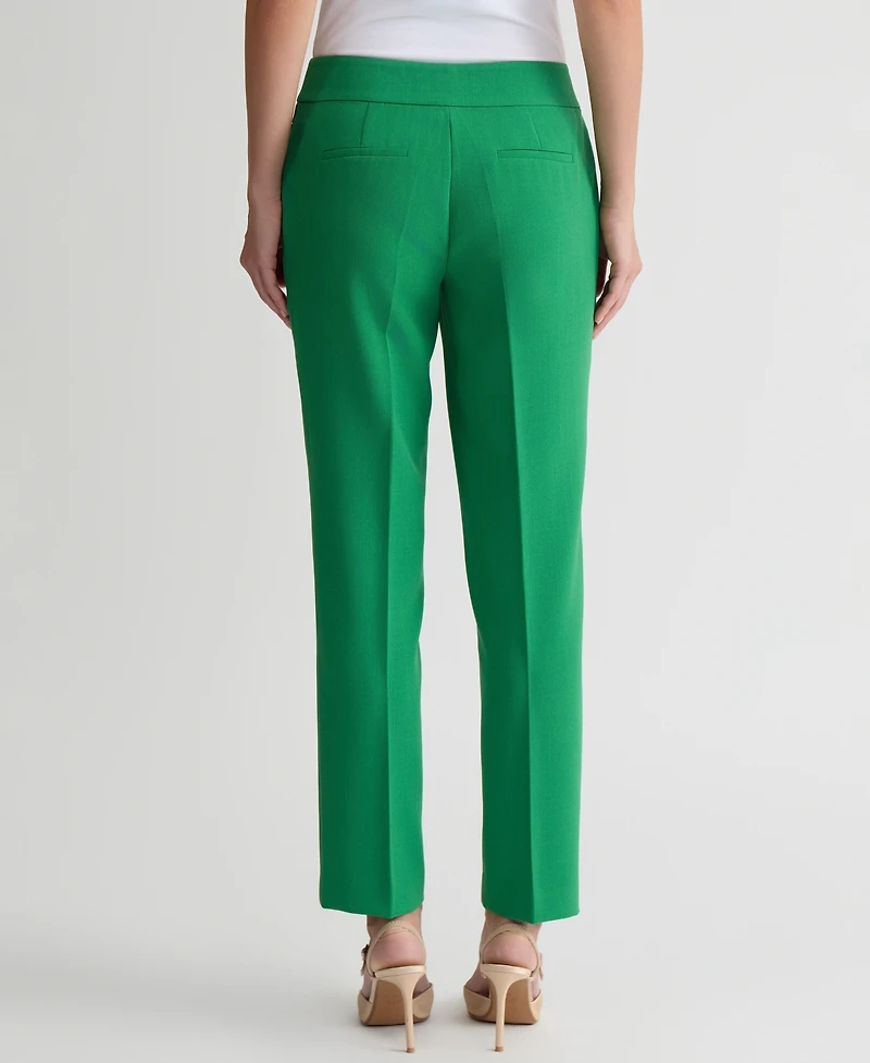 Kasper Women's Stretch Crepe Slim Leg Pant, Regular & Petite Sizes