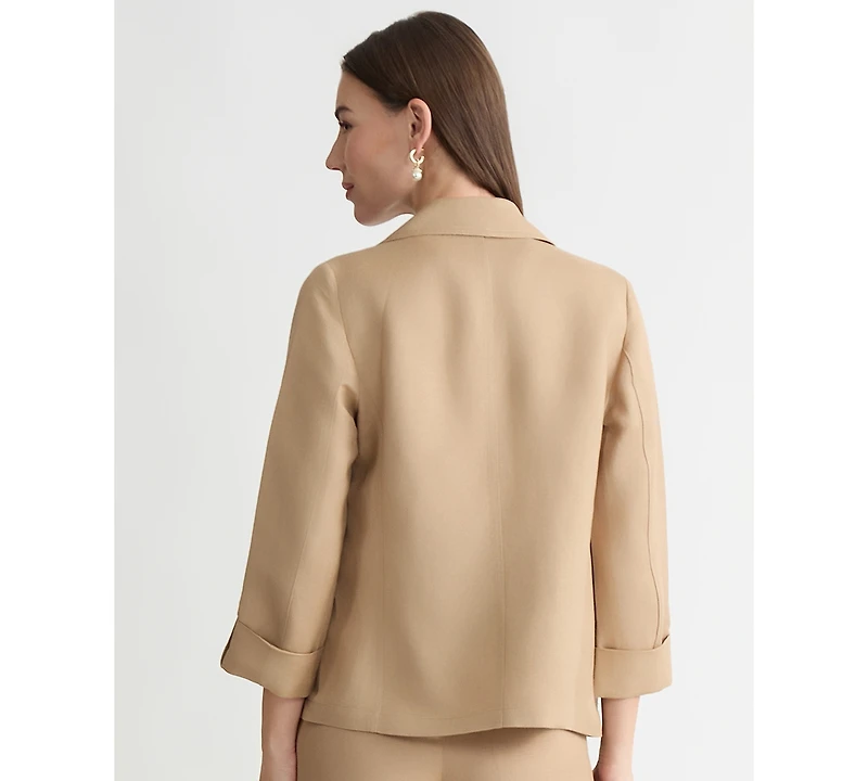 Kasper Women's Open-Front Cuffed Blazer, Regular & Petite