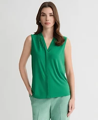 Kasper Women's V-Neck Sleeveless Top