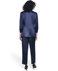 Karl Lagerfeld Paris Women's Collared One-button Jacket