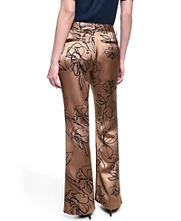 Karl Lagerfeld Paris Women's Mid-Rise Full Length Pants