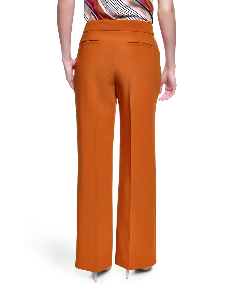 Karl Lagerfeld Paris Women's Full Length Mid-Rise Pants