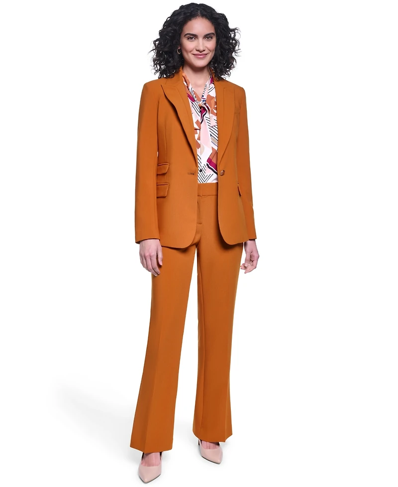 Karl Lagerfeld Paris Women's Long-Sleeve One-Button Jacket