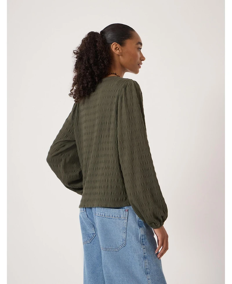 Hush Women's Thalia Seersucker Jersey Top