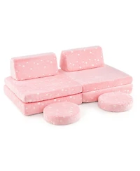 Gouun Glow-in-the-Dark Modular Play Couch Set for Kids with Handles