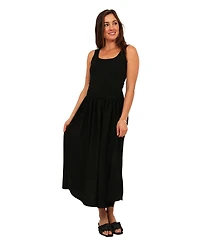 24seven Comfort Apparel Women's Scoop Neck Maxi Dress