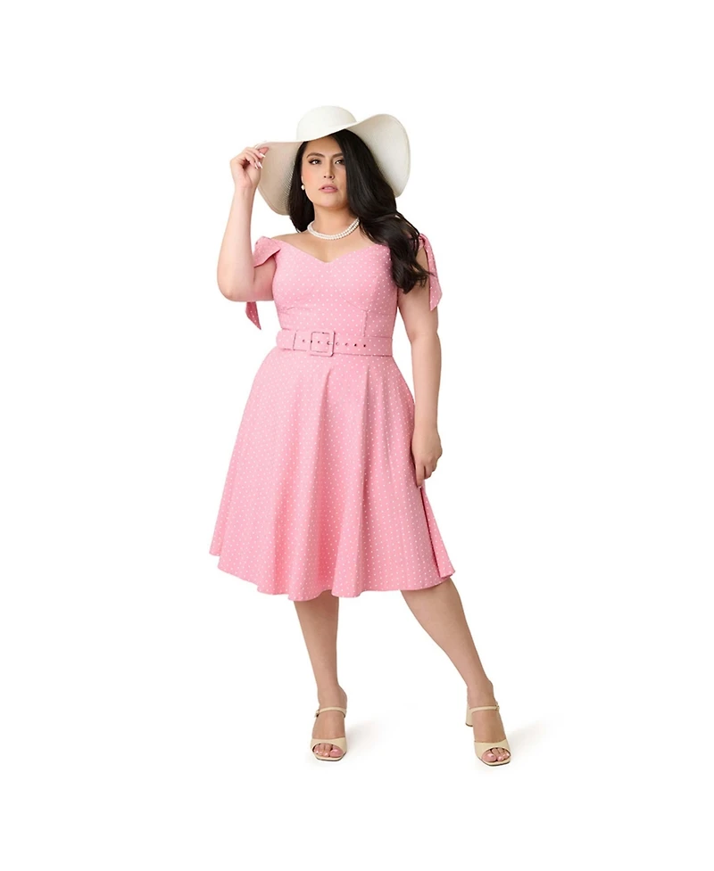 Unique Vintage Plus Prairie Swing Dress