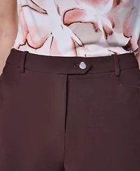 Calvin Klein Petite Mid-Rise Straight Pants