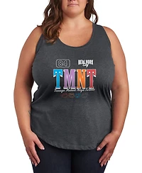 Hybrid Apparel Plus Size Teenage Mutant Ninja Turtles New York City Sporty Racerback Graphic Tank Top