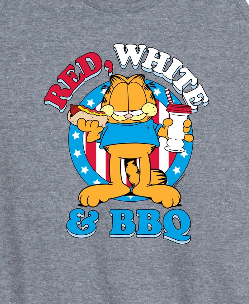 Hybrid Apparel Plus Garfield Red White and Bbq Racerback Graphic Tank Top