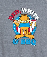 Hybrid Apparel Plus Garfield Red White and Bbq Racerback Graphic Tank Top