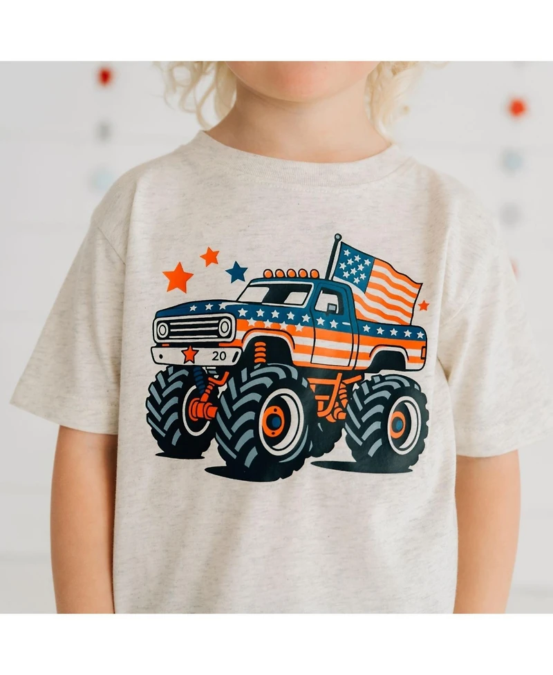 Sweet Wink Big Boys American Monster Truck Short Sleeve T-Shirt
