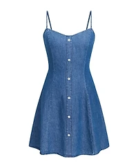 Cupshe Women's Encore Denim Mini Beach Dress