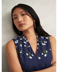 Hobbs London Women's Aria Embroidered Dress