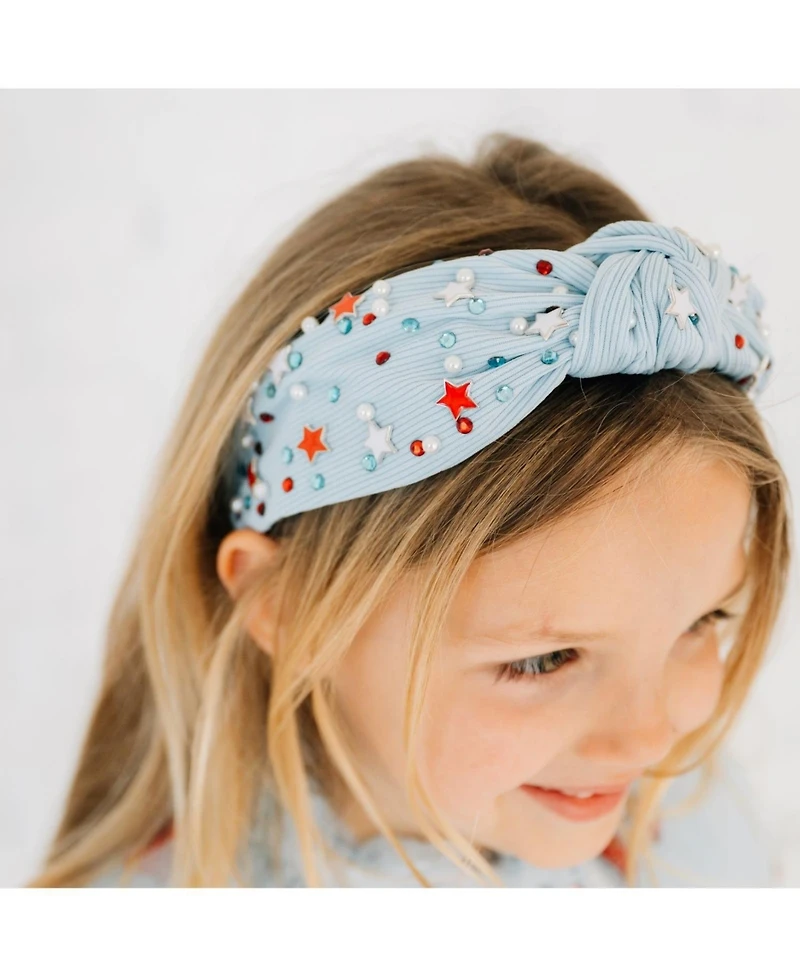 Sweet Wink Little and Big Girls Usa Stars Gemstone Headband