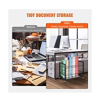 Sugift 20-Slot Mobile Blueprint Storage Rack with Locking Wheels for Architectural Plans and Poster Rolls