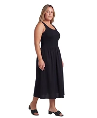 24seven Comfort Apparel Plus Curvy Sleeveless Maxi Dress
