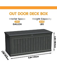 sumyeg Xxl 260 Gal Outdoor Storage Deck Box
